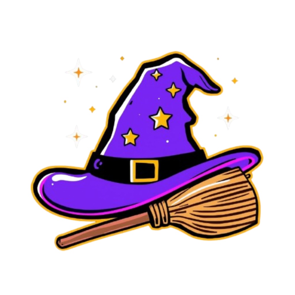 ポップでカラフルなハロウィンクリップアートセット(全12種)