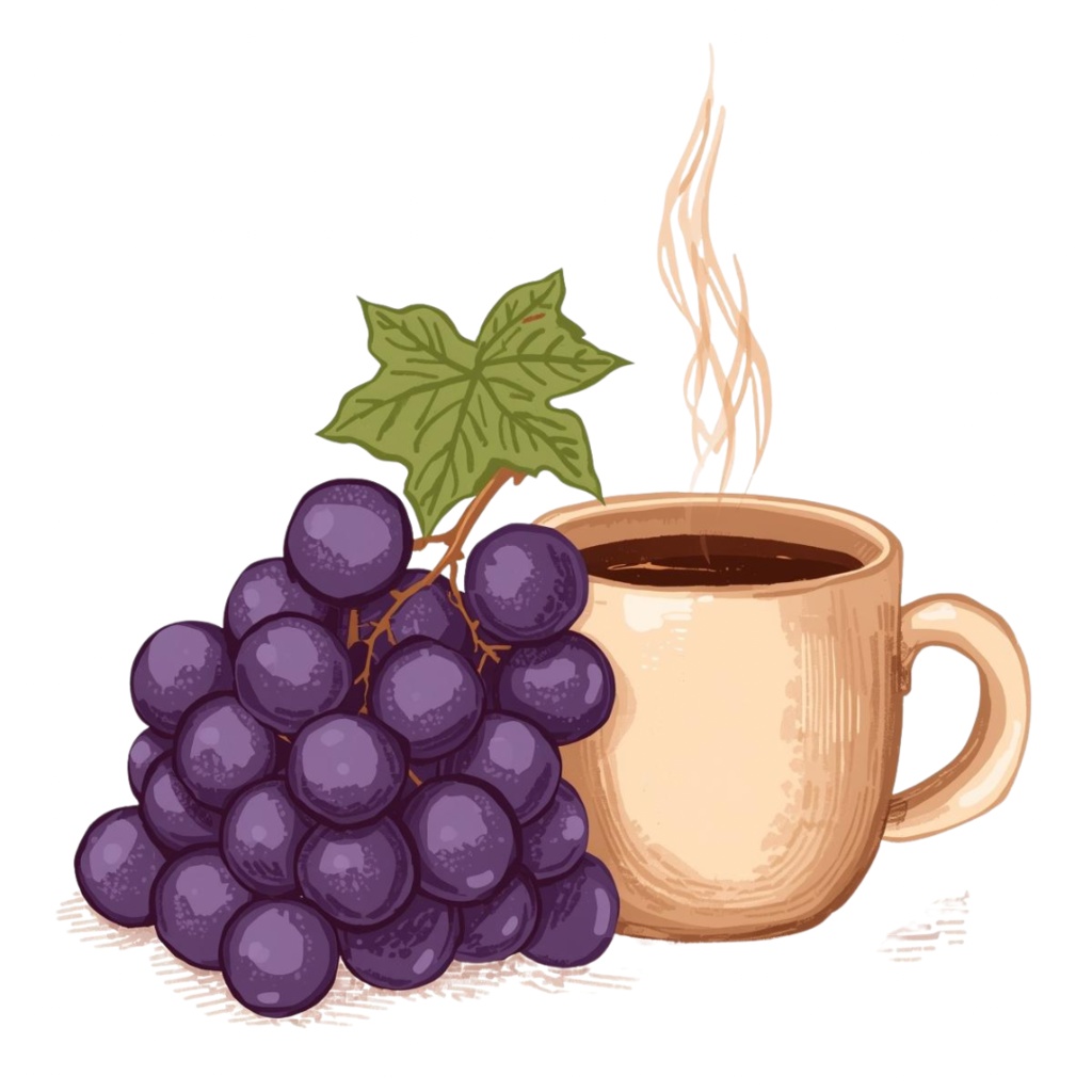 秋の果物 × カフェ風クリップアートセット