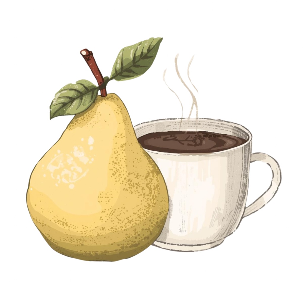 秋の果物 × カフェ風クリップアートセット