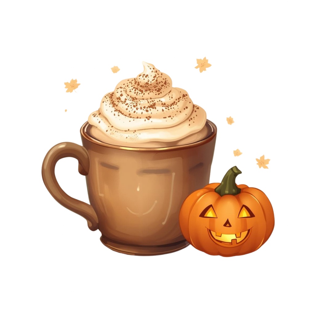カフェ風ハロウィン クリップアートセット