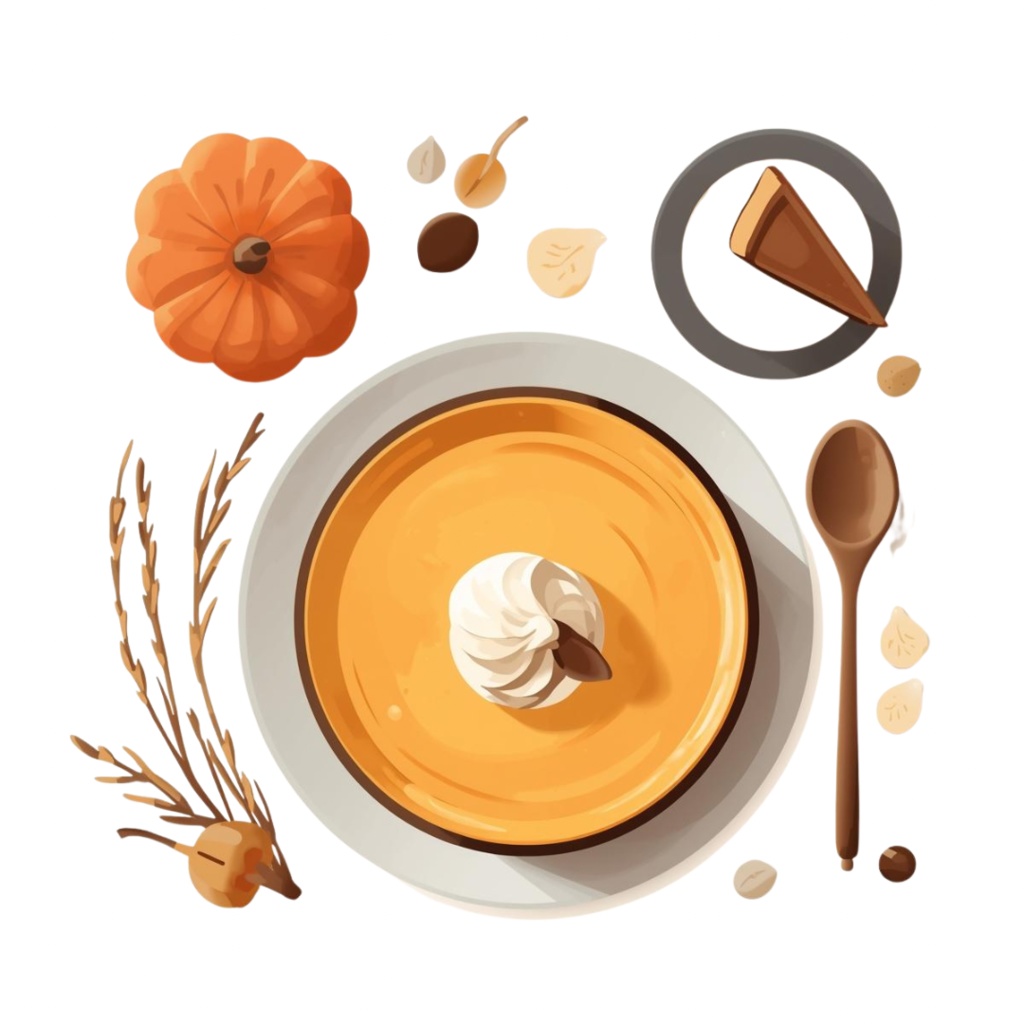 秋のカフェスイーツクリップアートセット