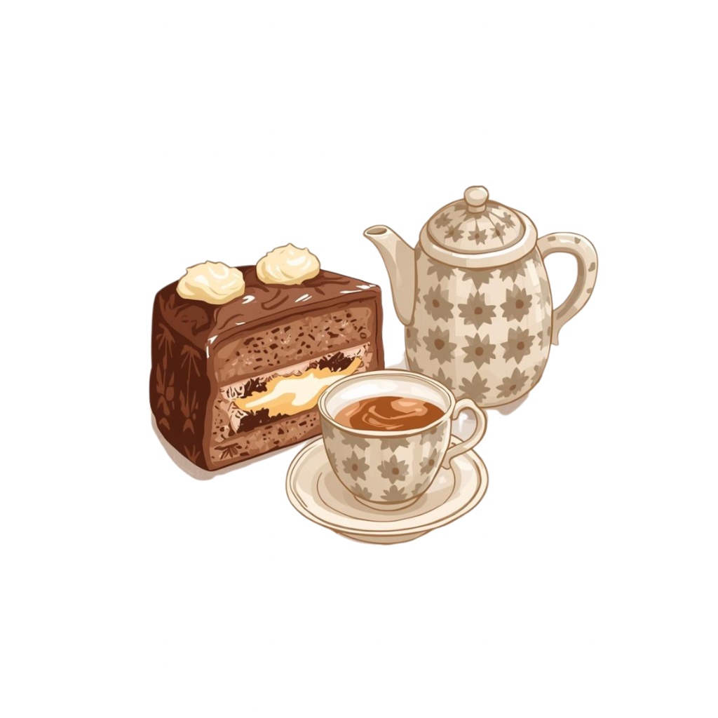 秋のカフェスイーツクリップアートセット