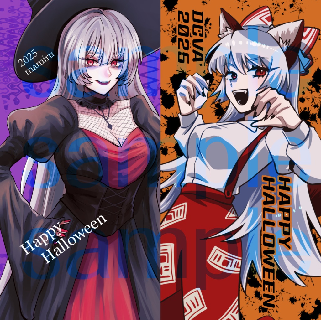 【合同】妹紅ハロウィンステッカー【妹紅】