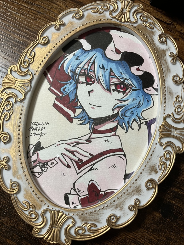 【直筆】額入り原画【東方】