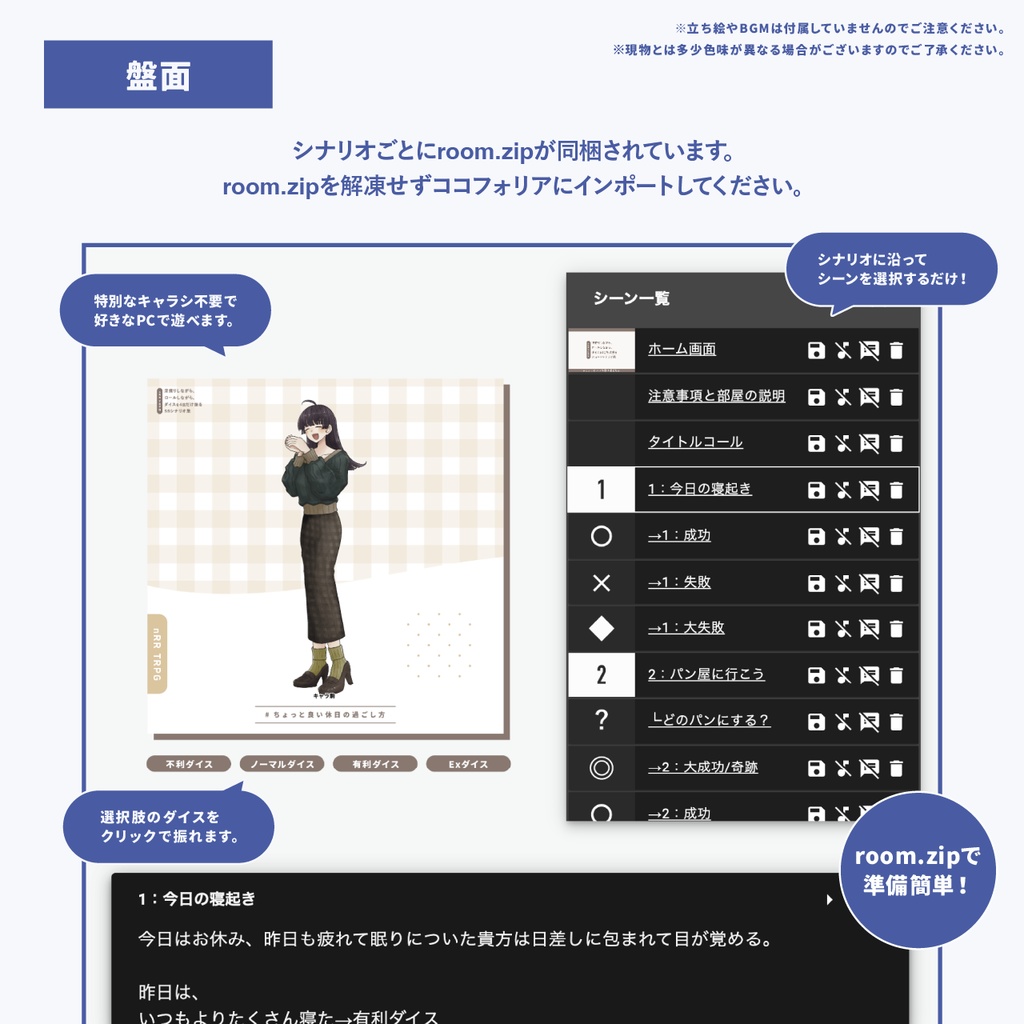 【nRR TRPG】今日の過ごし方【SSシナリオ集02】