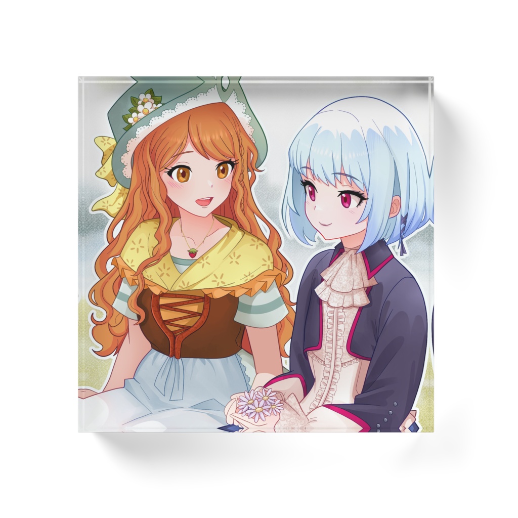 シェルファ + エンジュアクリルブロック