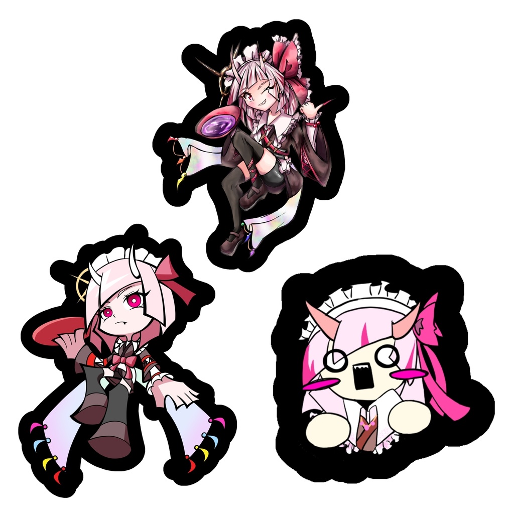 【オリジナル】蜃鬼流楽ステッカー3種セット