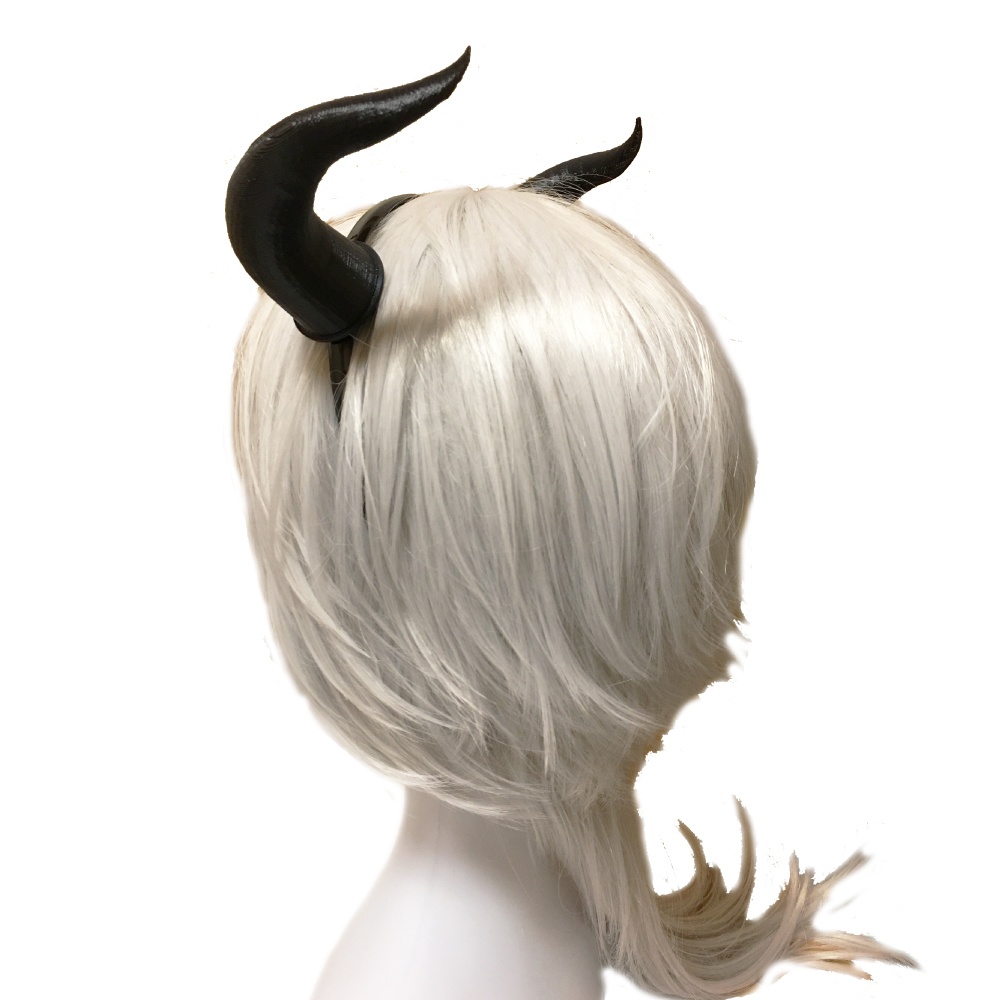 悪魔の角 4型 ハロウィン コスプレ 仮装 カチューシャ付き (2タイプ)