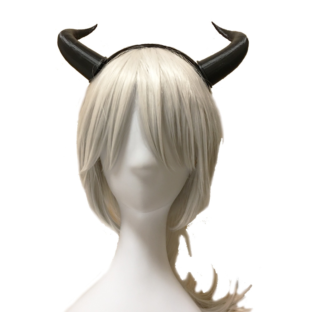 悪魔の角 4型 ハロウィン コスプレ 仮装 カチューシャ付き (2タイプ)