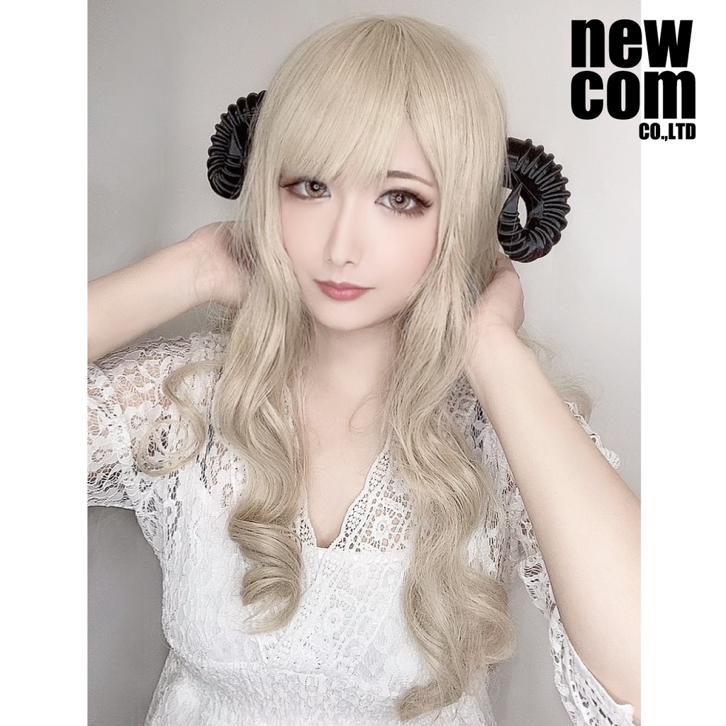 悪魔の角 8型 羊のツノ ハロウィン コスプレ 仮装 カチューシャ付き