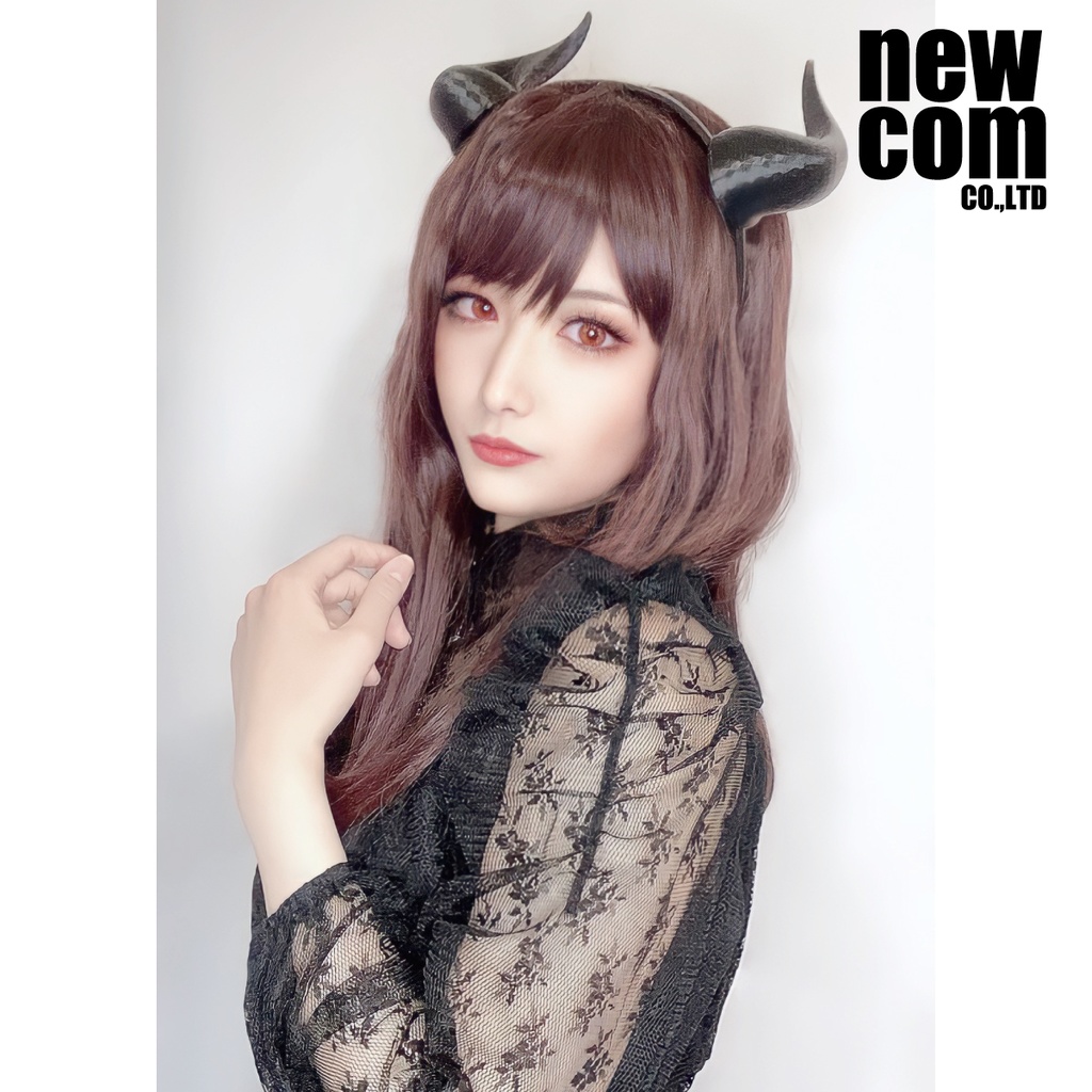 悪魔の角 6.1型 ハロウィン コスプレ 仮装 カチューシャ付き