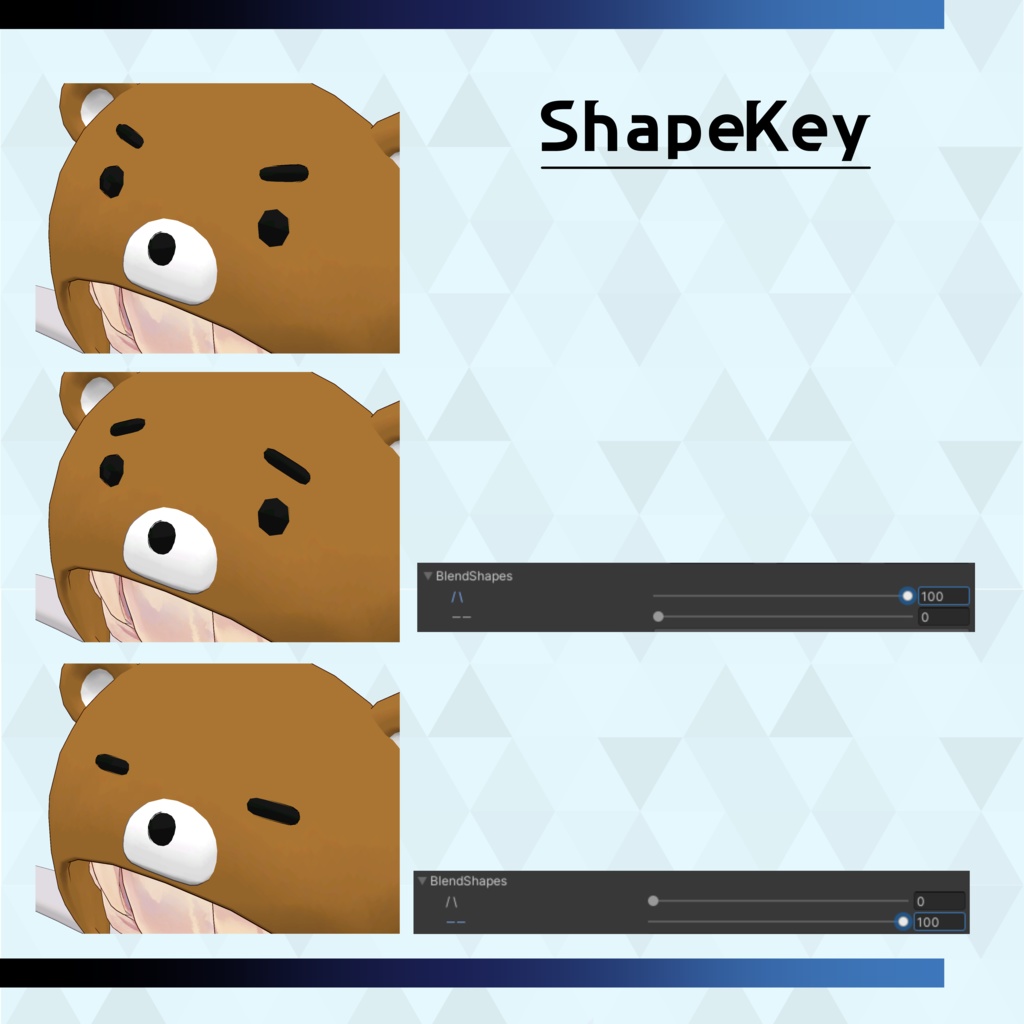 Rue KUMA Hood・ルウ用くまフード