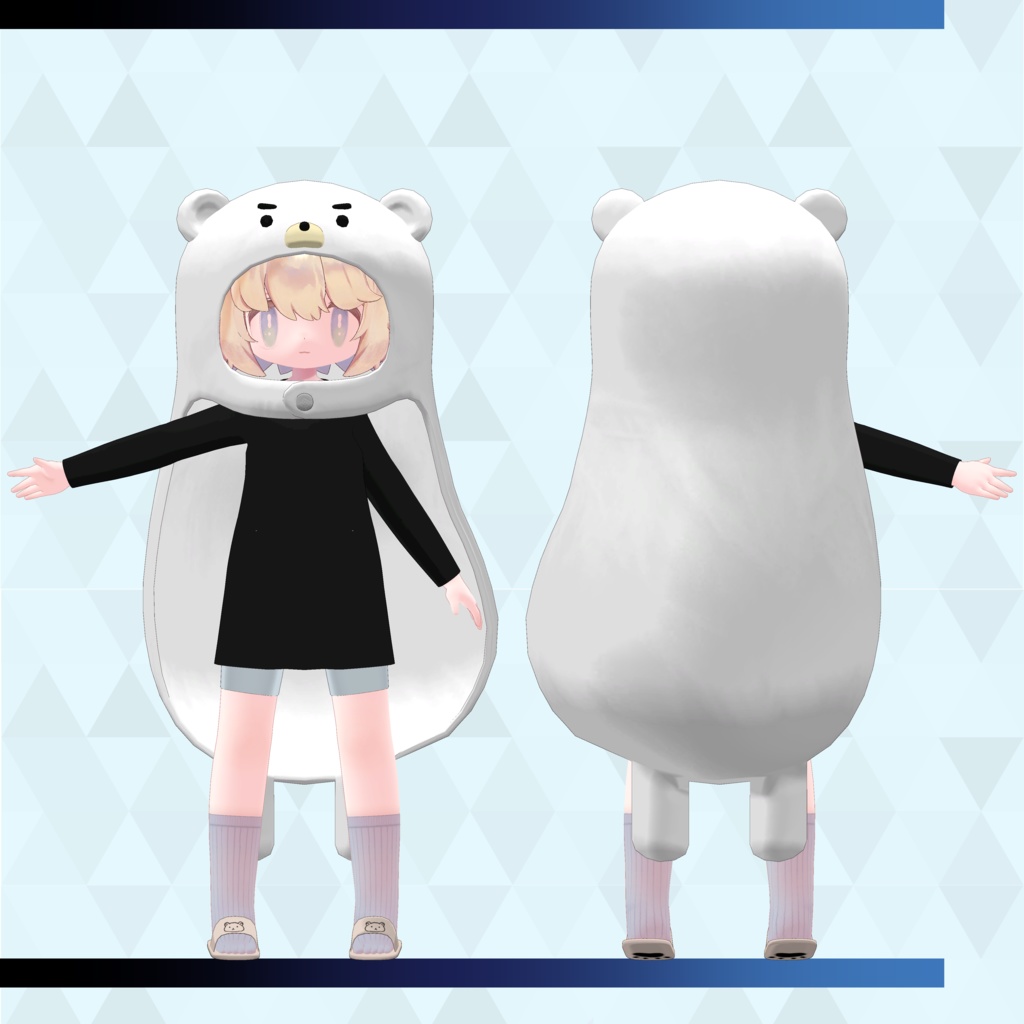 Rue KUMA Hood・ルウ用くまフード