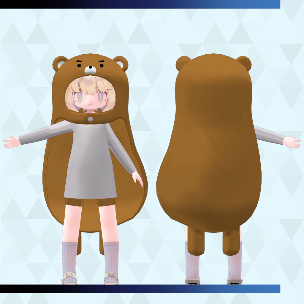 Rue KUMA Hood・ルウ用くまフード