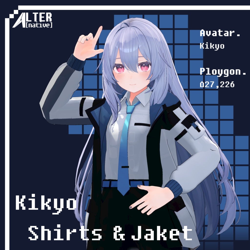 [VRCHAT]Kikyo Shirt&Jacket・桔梗 シャツ＆ジャケット