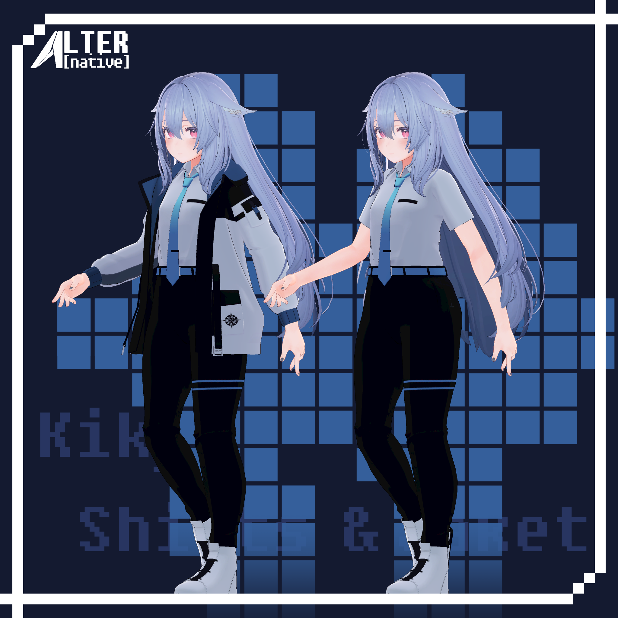 [VRCHAT]Kikyo Shirt&Jacket・桔梗 シャツ＆ジャケット - オルタネイティブ - BOOTH