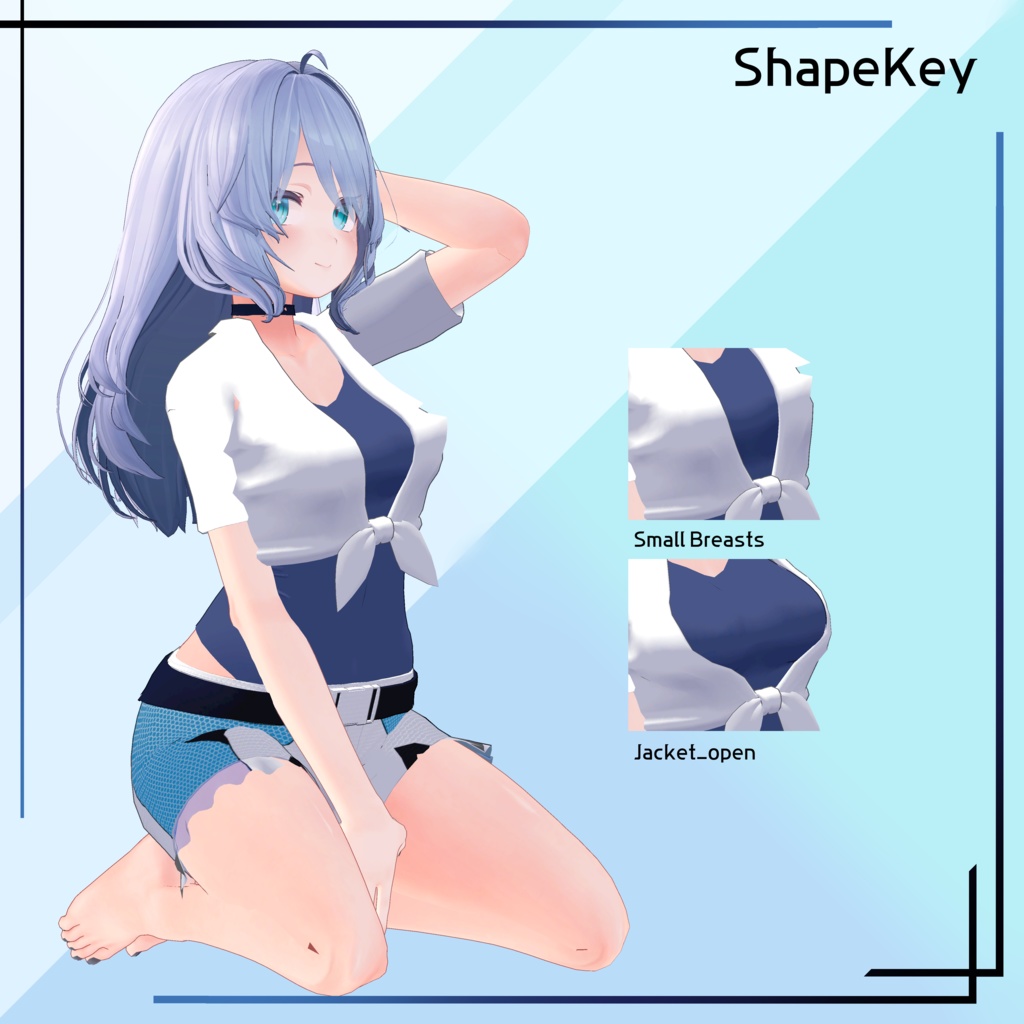 【VRC想定】Kikyo Swim set 2・桔梗水着セット2