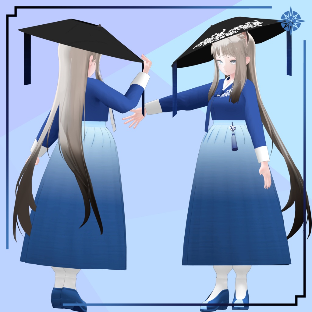 【VRC想定】ユギとミヨ用韓服