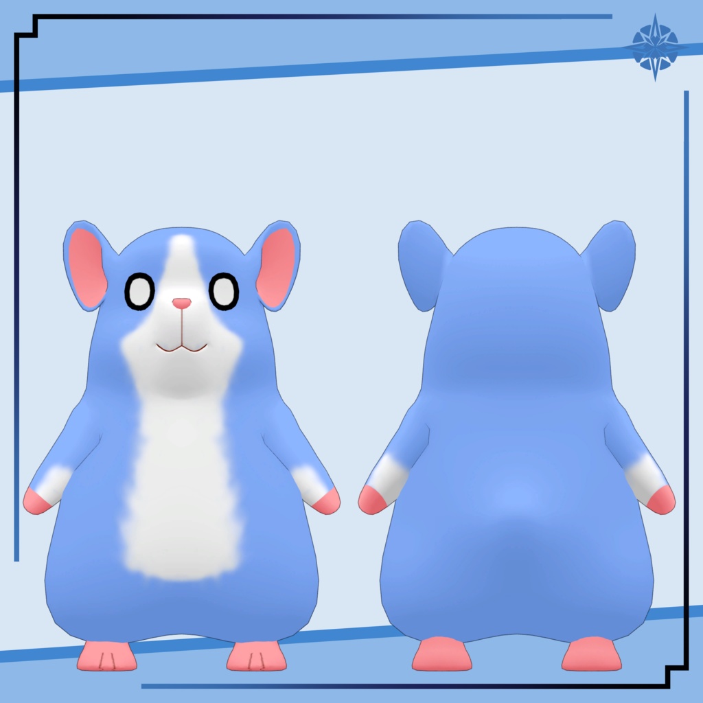 オリジナル3Dモデル「モルモット-Kun!」