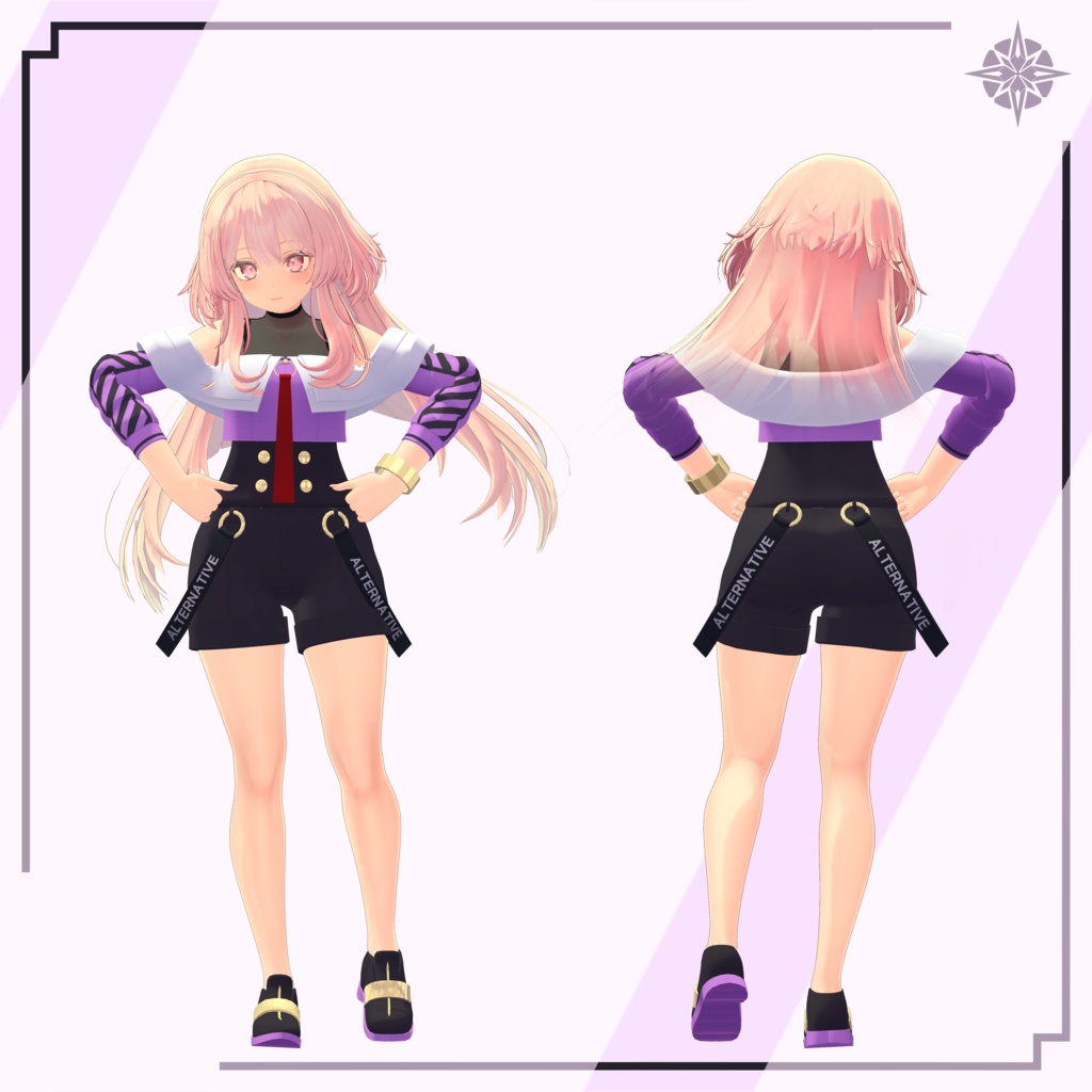 【VRC想定】 セレスティア Off Shoulder Costume