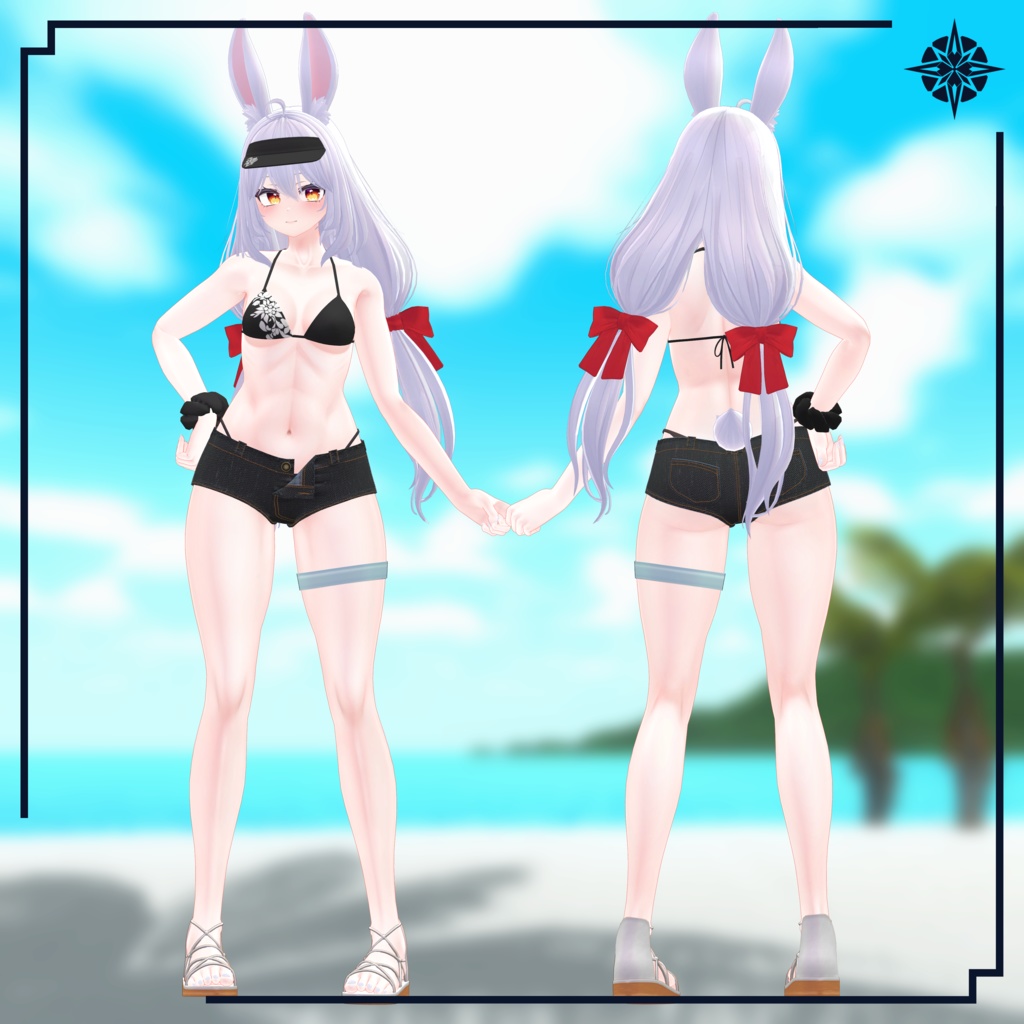 【VRC想定】サマークラウド (Bikini&Vest) 【卯月用】