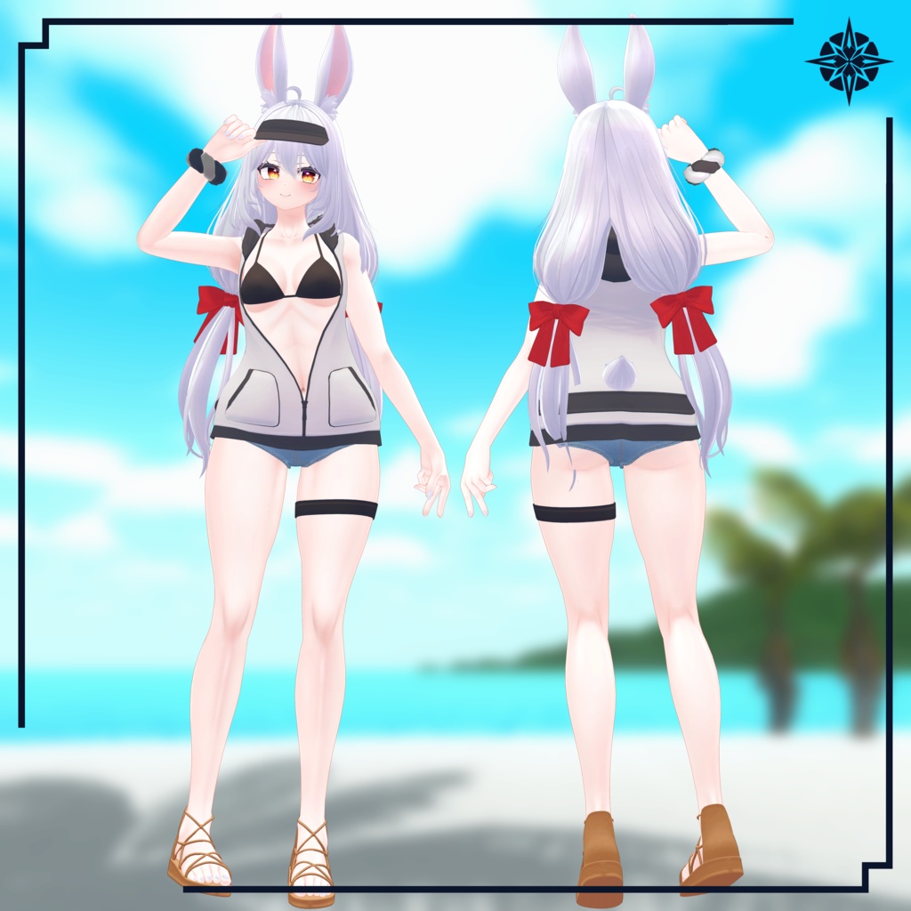 【VRC想定】サマークラウド (Bikini&Vest) 【卯月用】