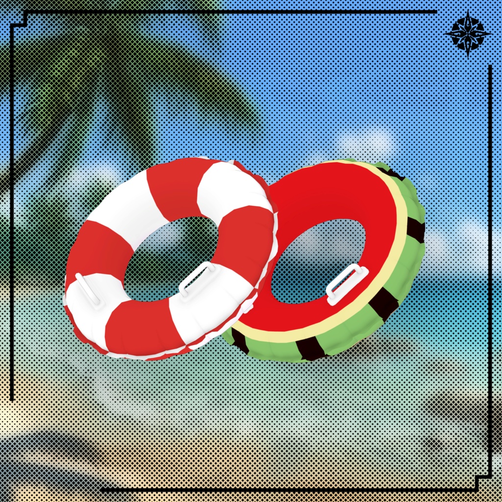 【VRC想定】トロピカルブリーズ(Shirts&Hot Pants) 【ルルネ】