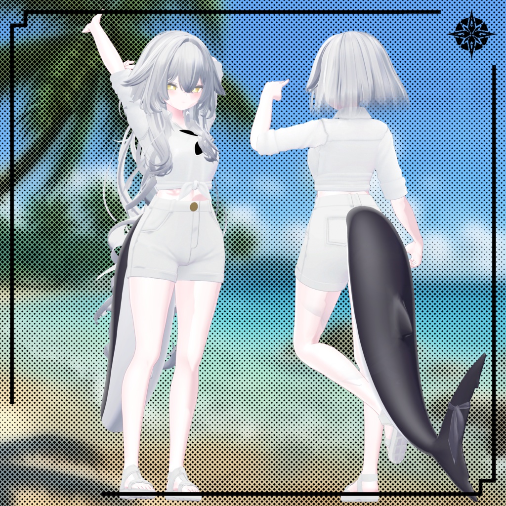 【VRC想定】トロピカルブリーズ(Shirts&Hot Pants) 【ルルネ】