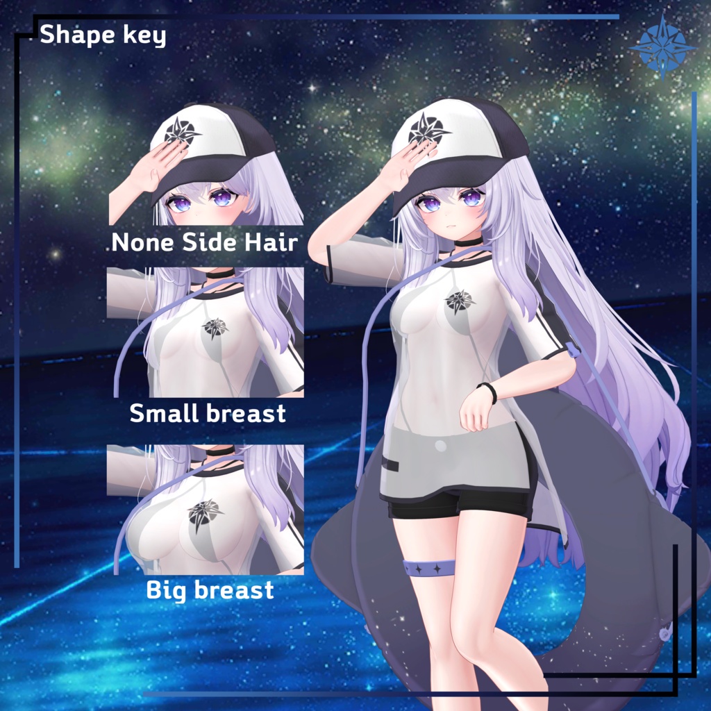 【VRC想定】サマー·スプラッシュ「愛莉」