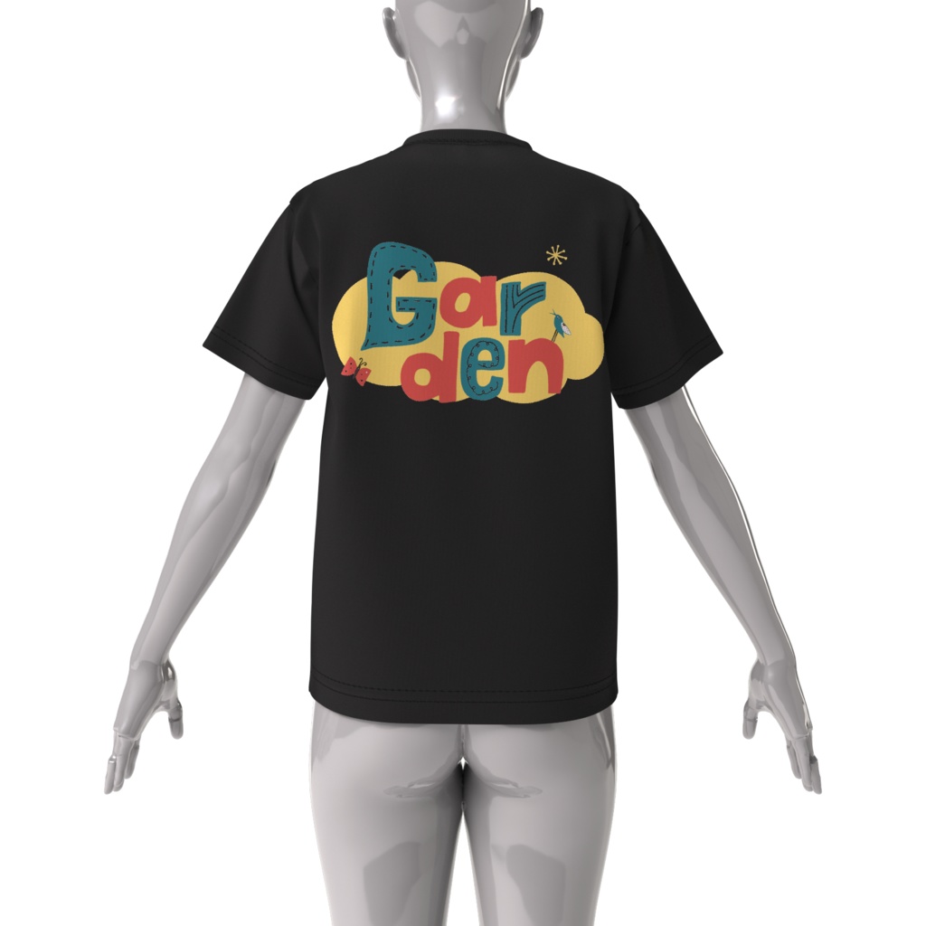 ガーデンビッグシルエットTシャツ(黄黒)