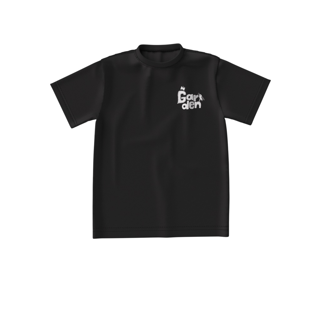 ガーデンビッグシルエットTシャツ(白・黒地)
