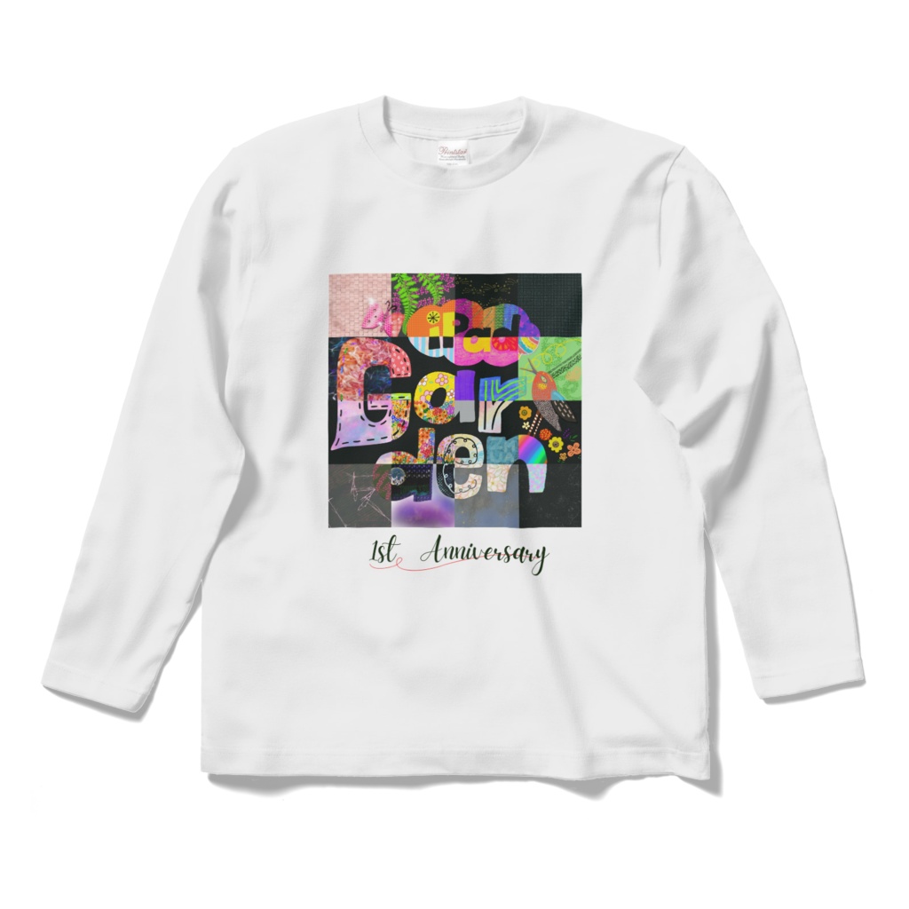 1周年記念 ロンT白 正面ロゴ1