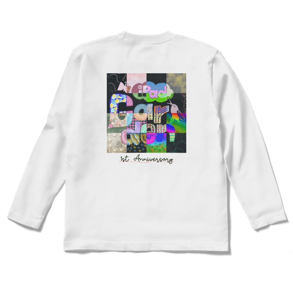 1周年記念 ロンT白 背面ロゴ2