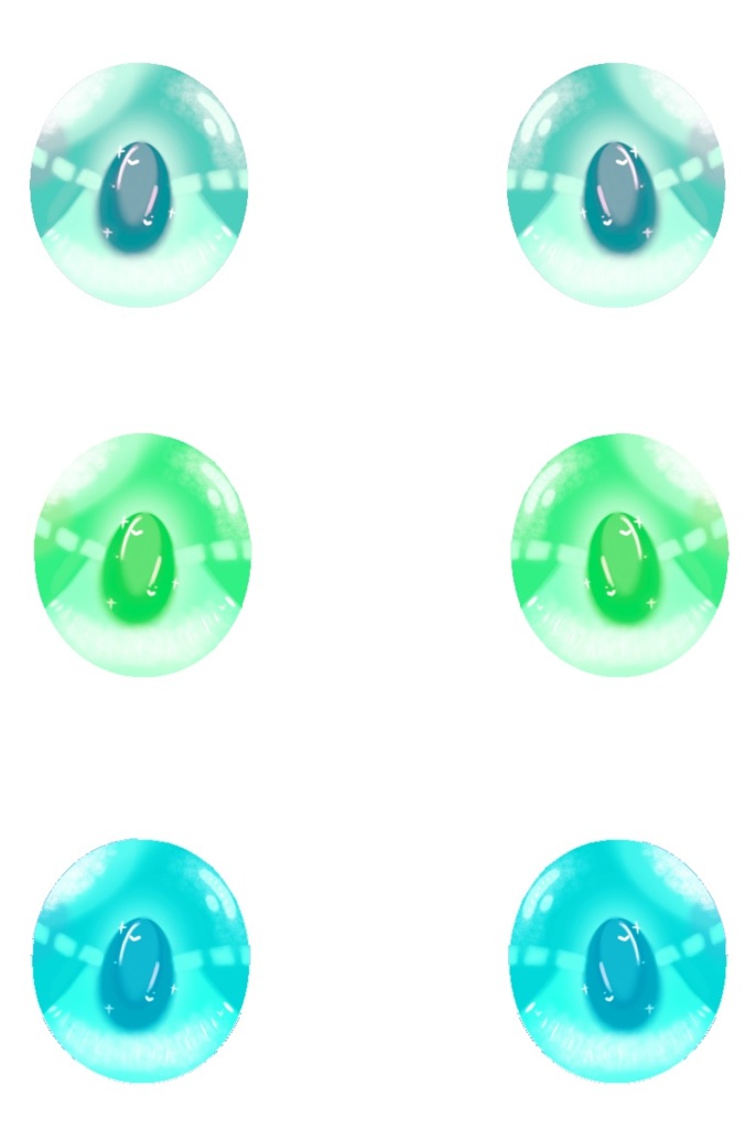 Free Blue-Green eye irises designs