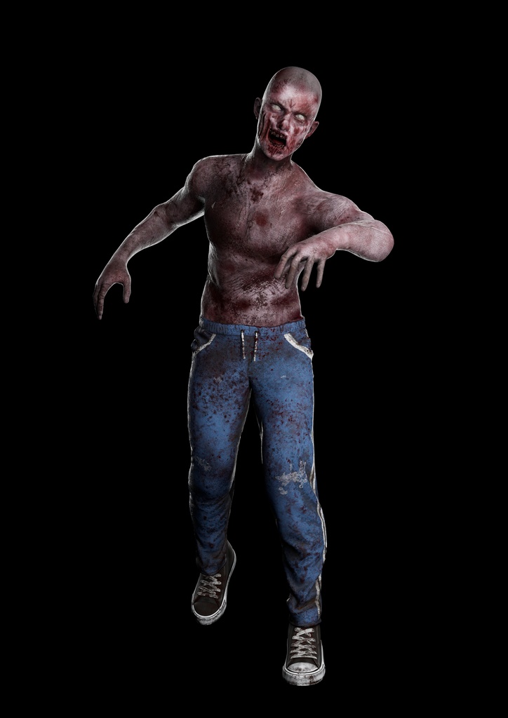 ゾンビ　3DCGモデル
