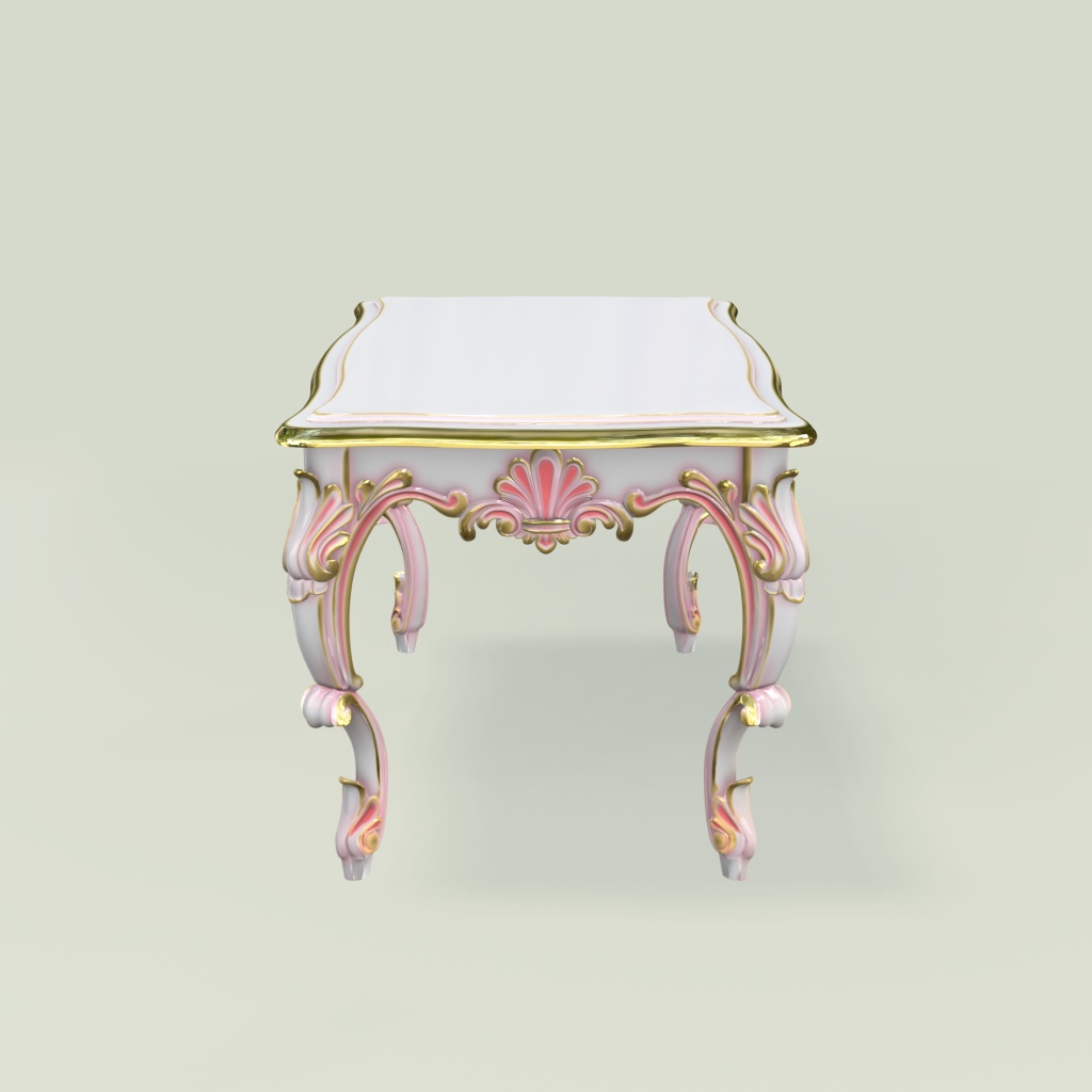 { 3Dモデル ロココ調テーブル } Rococo Style Table