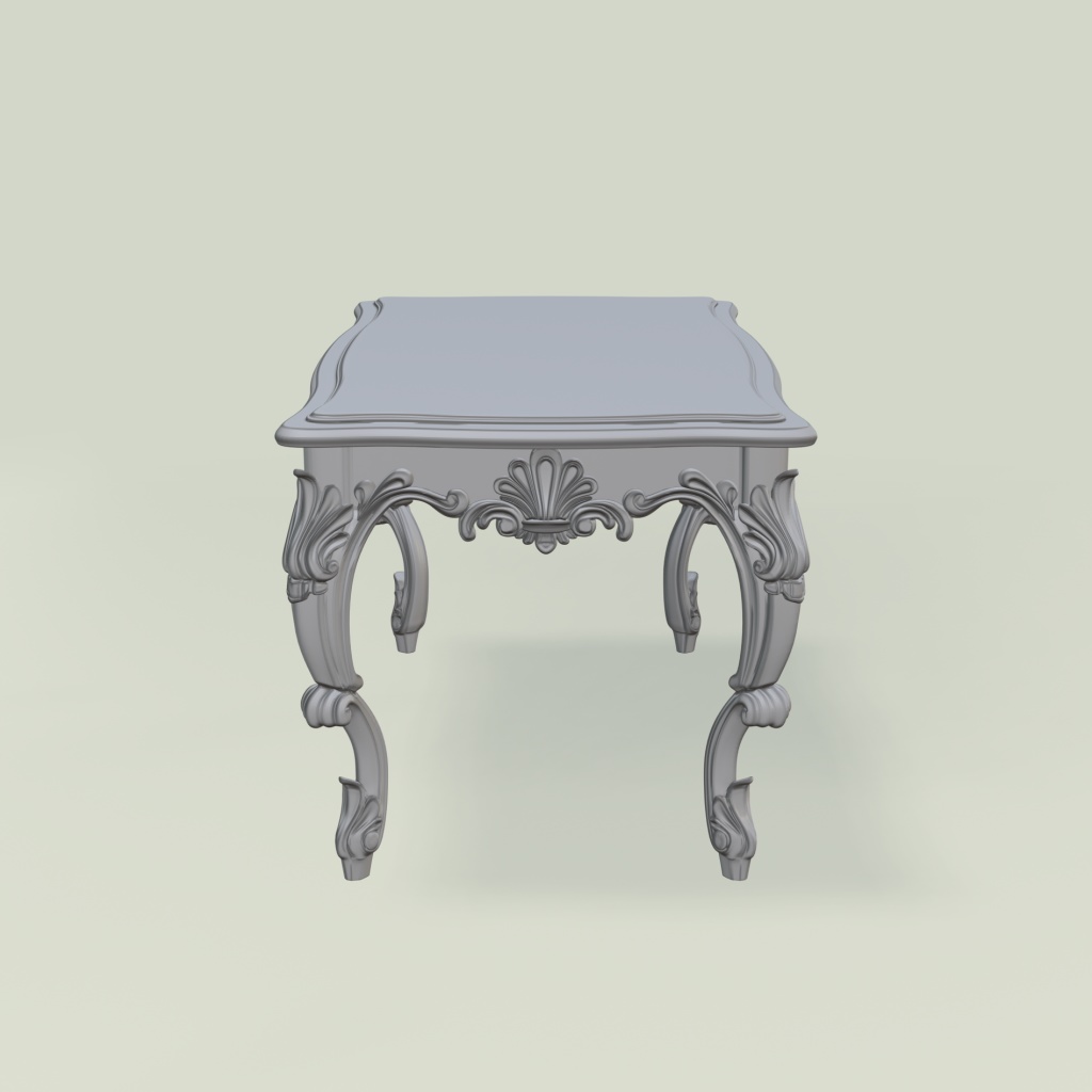 { 3Dモデル ロココ調テーブル } Rococo Style Table