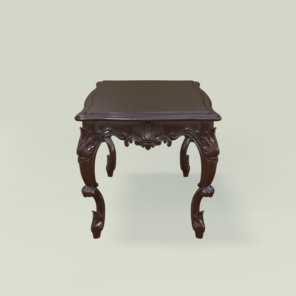 { 3Dモデル ロココ調テーブル } Rococo Style Table
