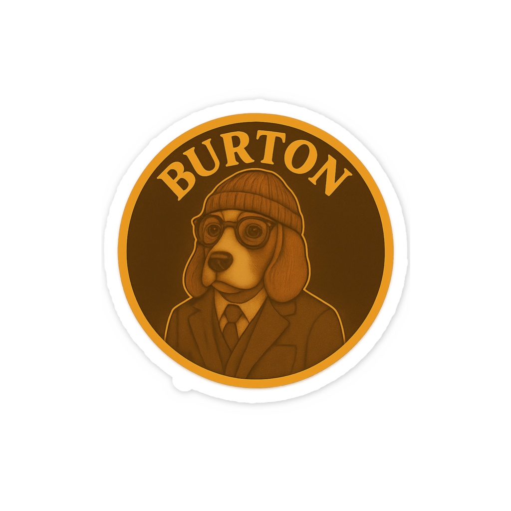 BURTON – 記録庫主任ステッカー(アカデミッククラシック風)