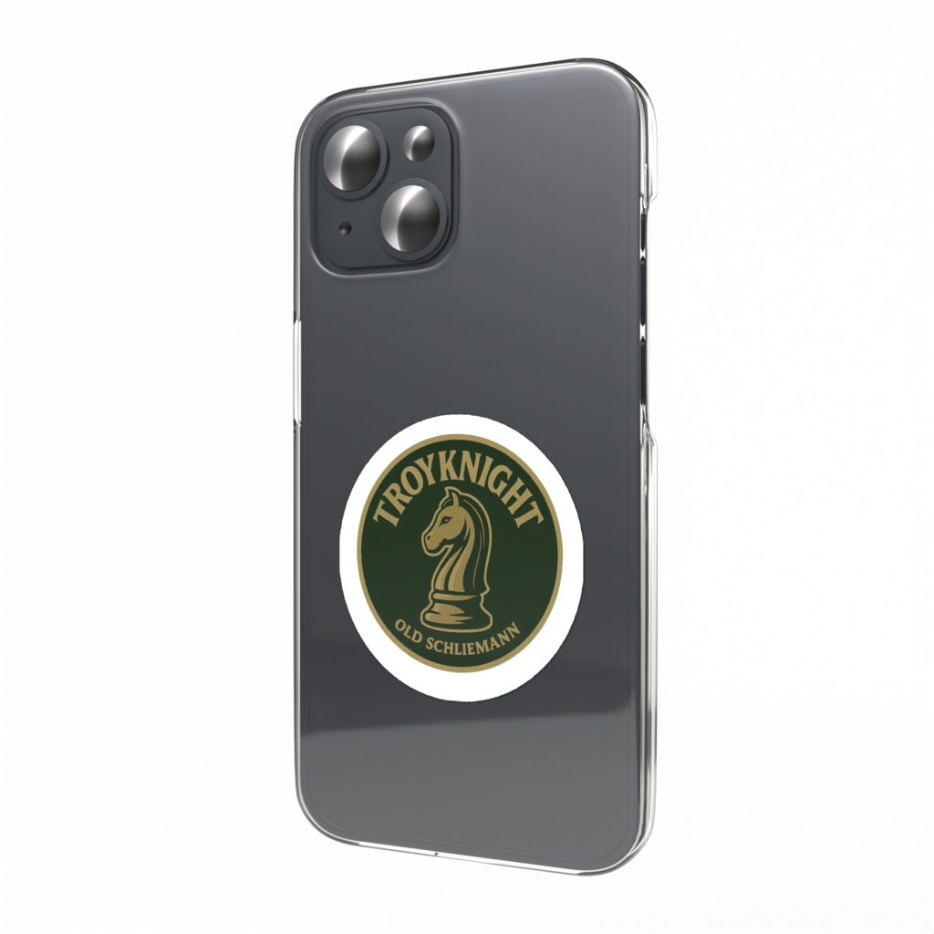 TROYKNIGHT 円形ステッカー(オールドシュリーマン)