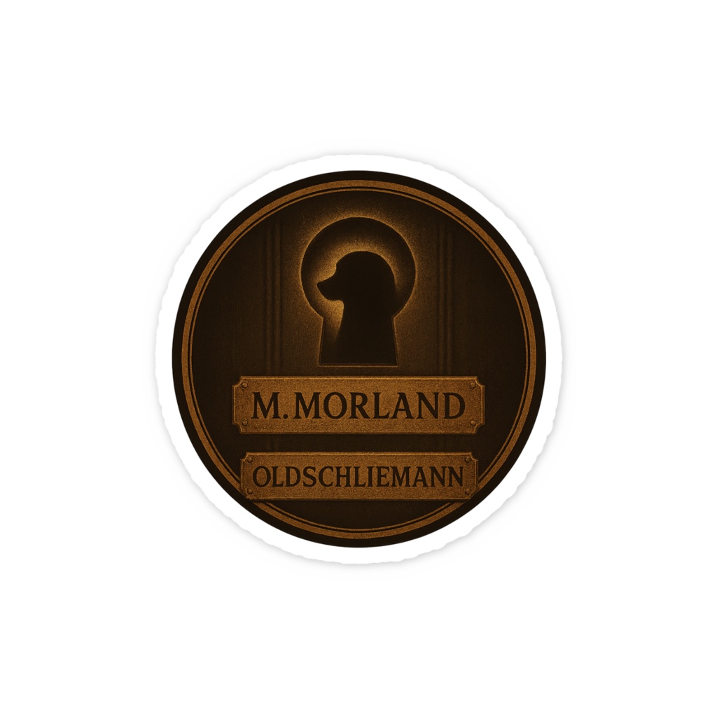 “MORLAND KEYHOLE EMBLEM”ステッカー