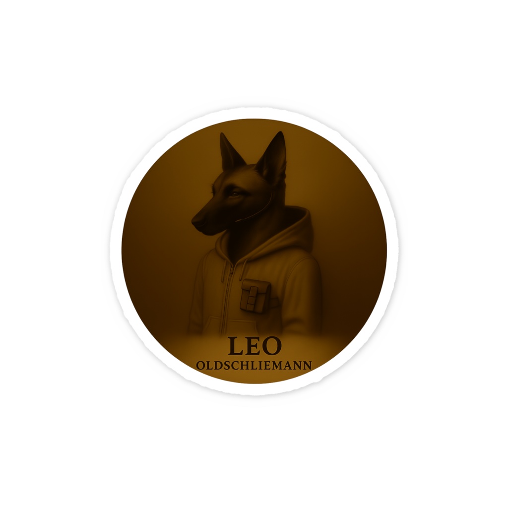 LEO / Whisper Trace – 円形ステッカー