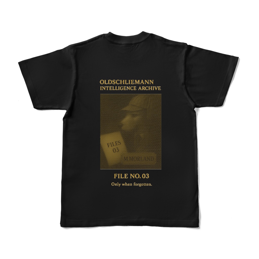 FILE NO.03 – M.MORLAND|調査記録Tシャツ BLACK / CHARCOAL
