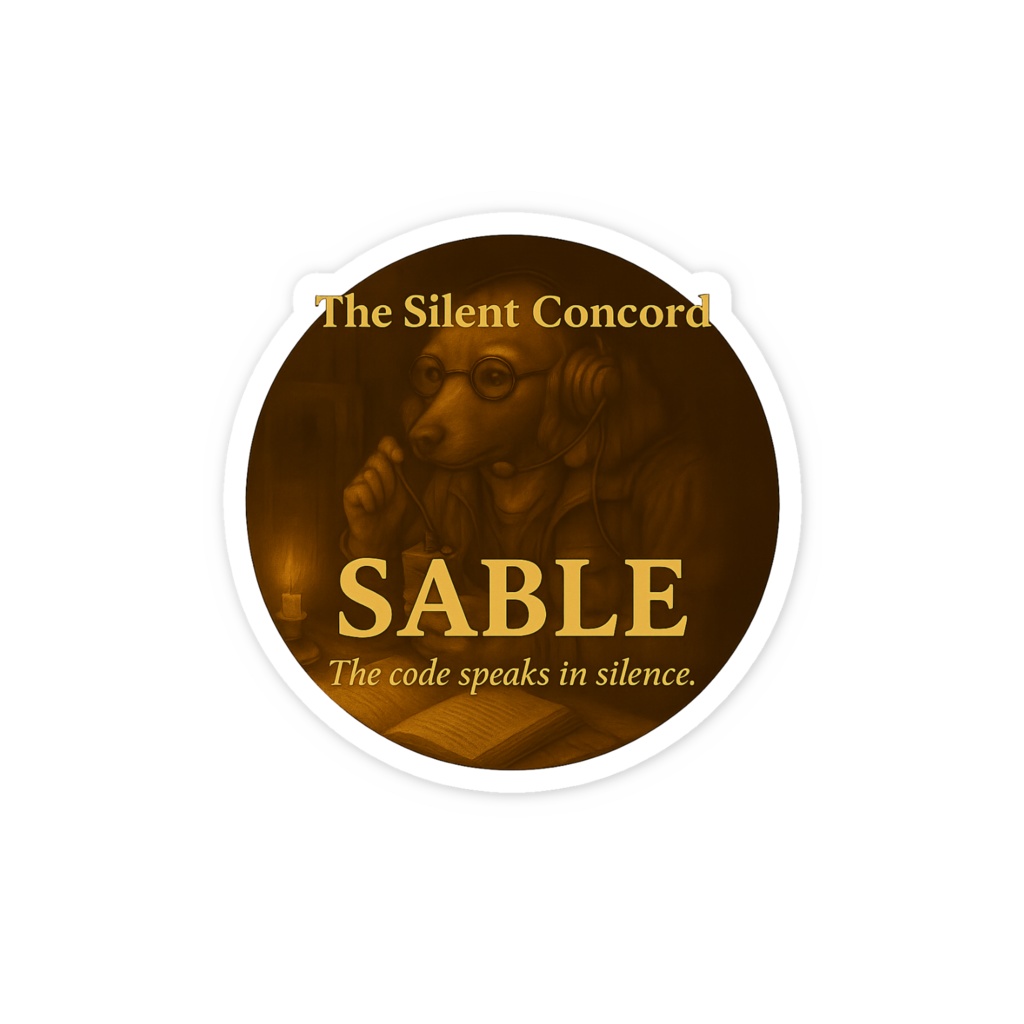 SABLE – The Silent Concord Sticker