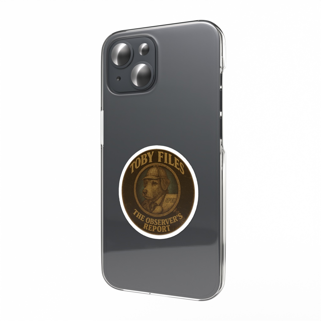 TOBY FILES 05 – THE OBSERVER’S REPORT/円形ヴィンテージステッカー
