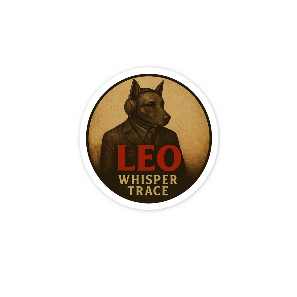LEO – Whisper Trace ヴィンテージステッカー