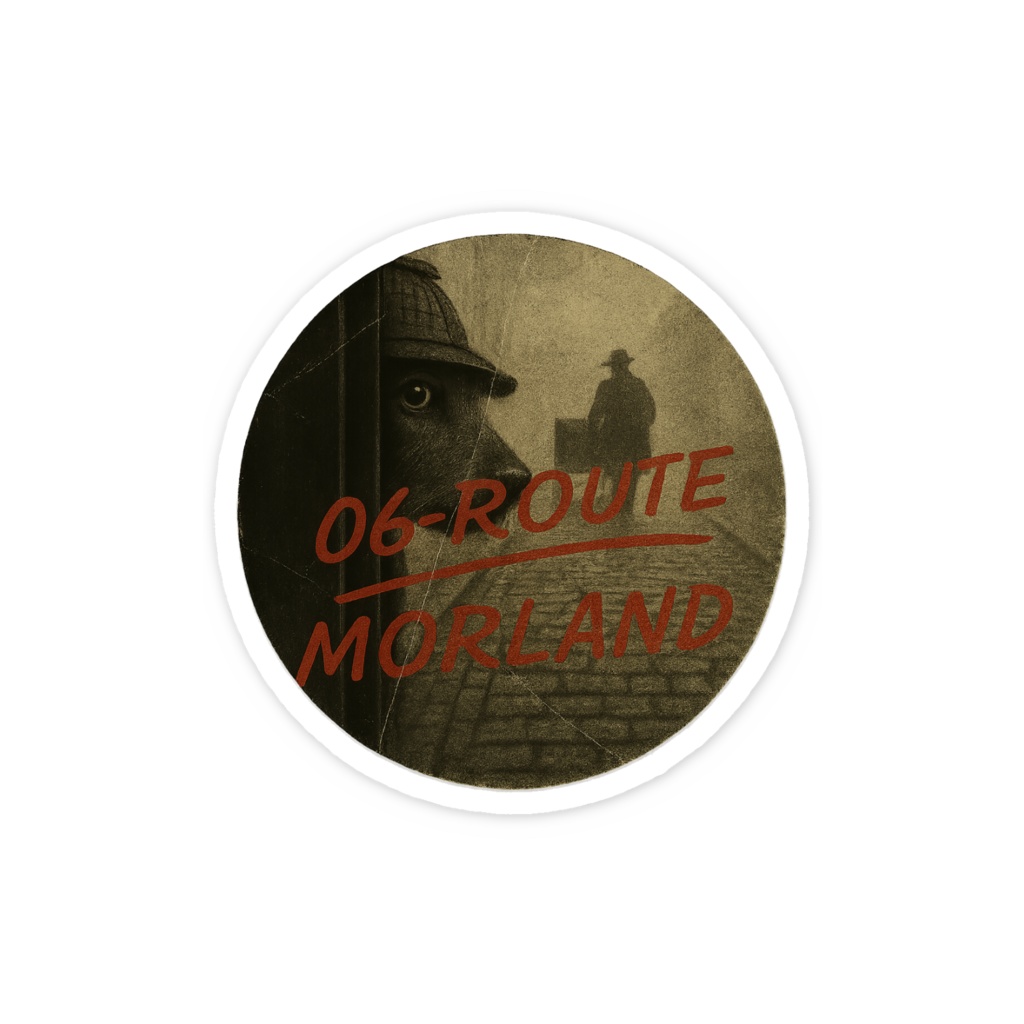 TOBY FILES 06 – THE MORLAND ROUTE / Vintage Circle Sticker
