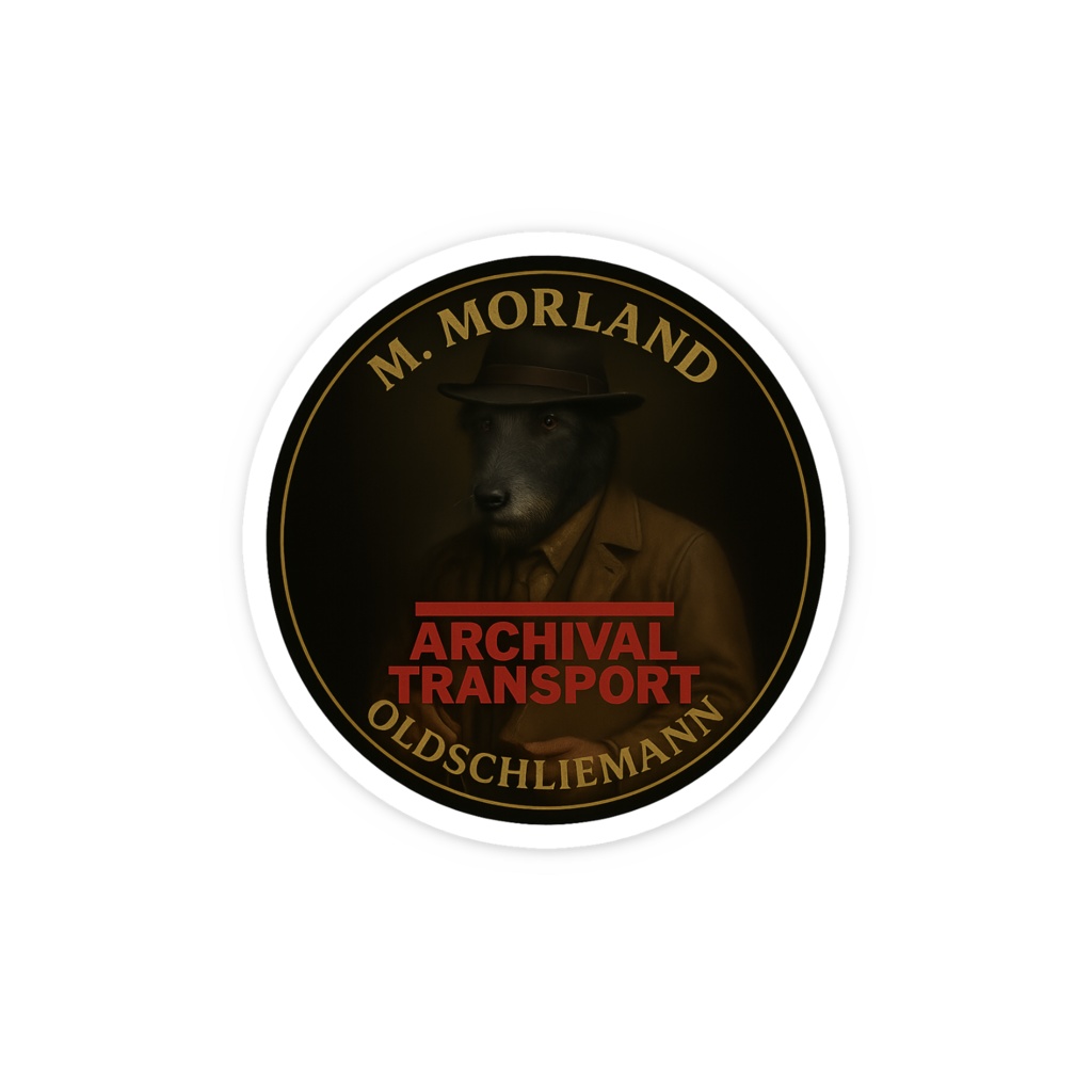 M. MORLAND – Archive Transport Vintage Sticker