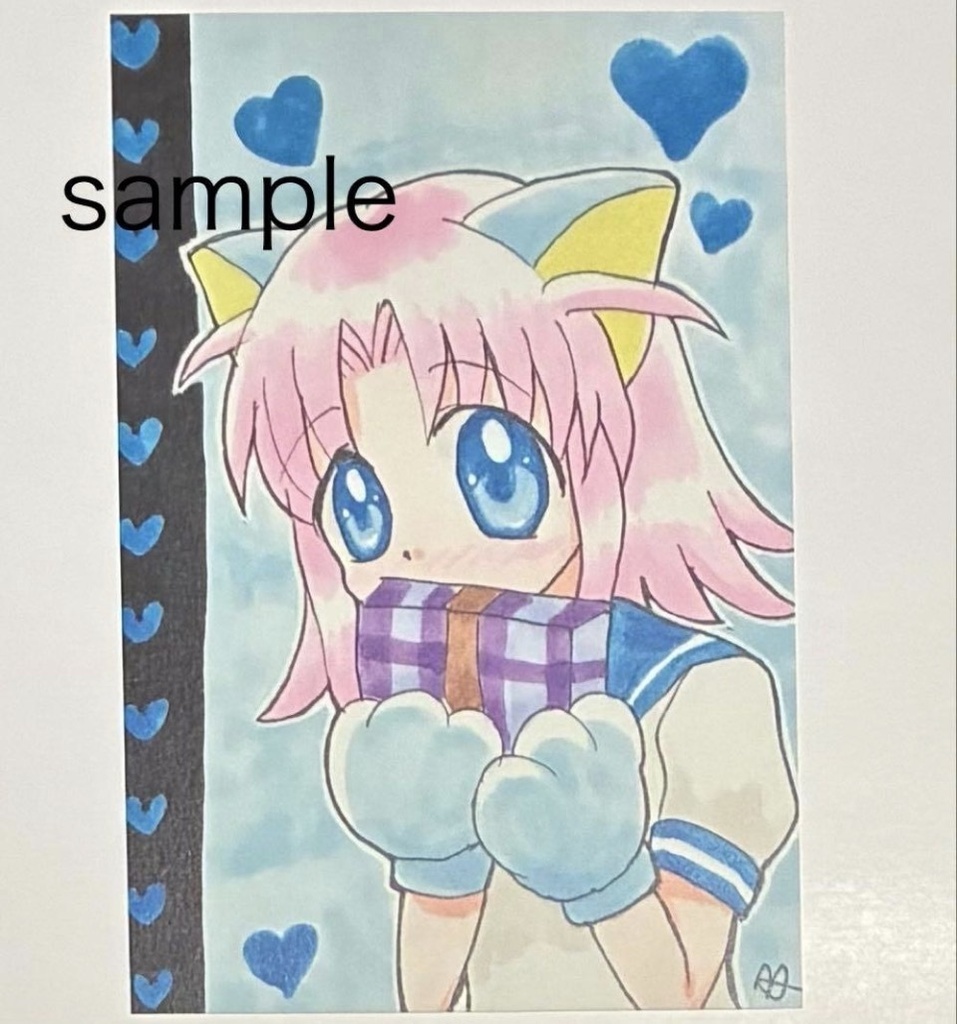 ポストカード　猫耳娘　ネネ