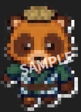 【pictSQUARE用アバターデータ】和服のたぬき(オス)（ドット絵素材）